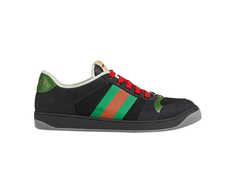 Gucci Screener Suede ‘Black Green’