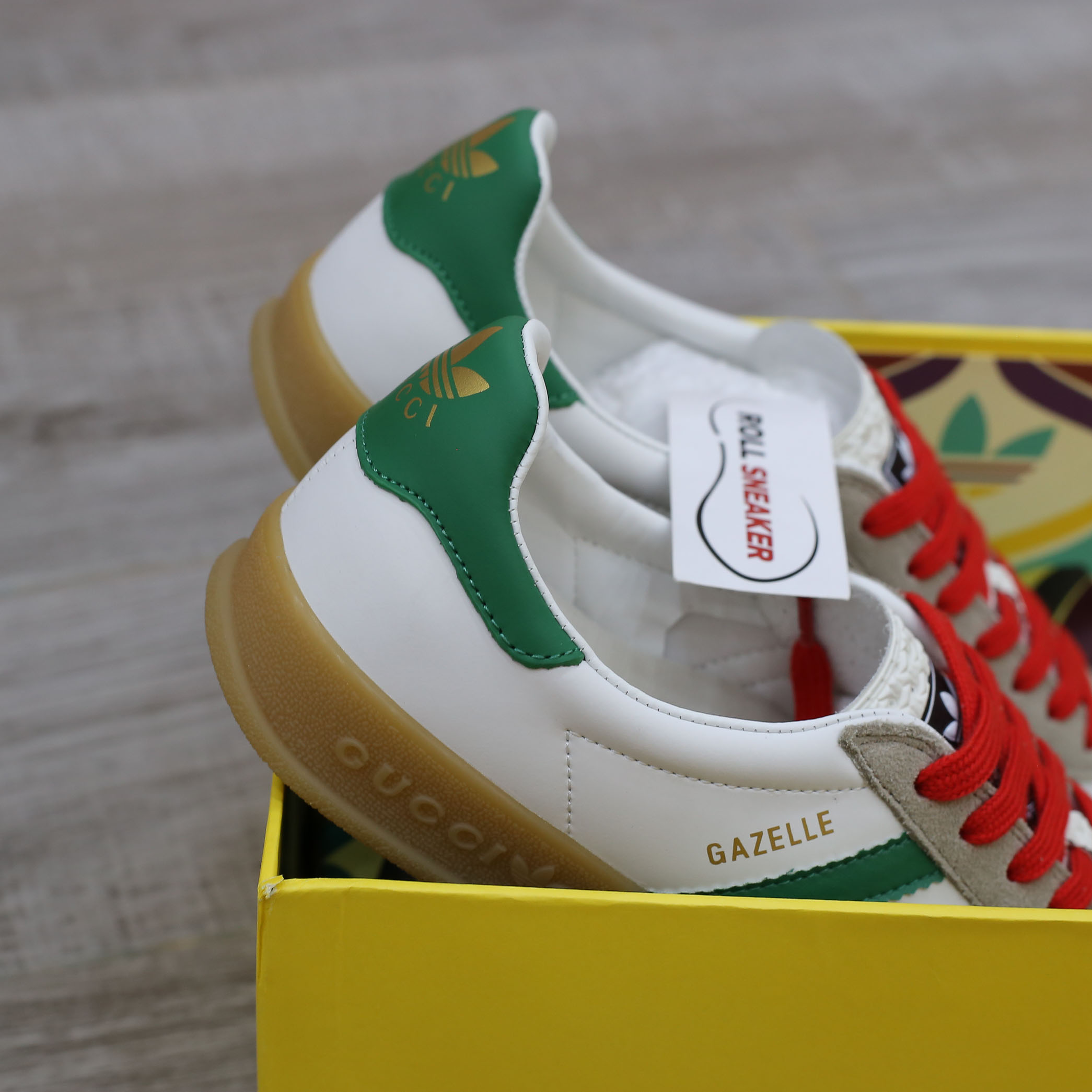 Adidas x Gucci Gazelle White Green Red Men’s