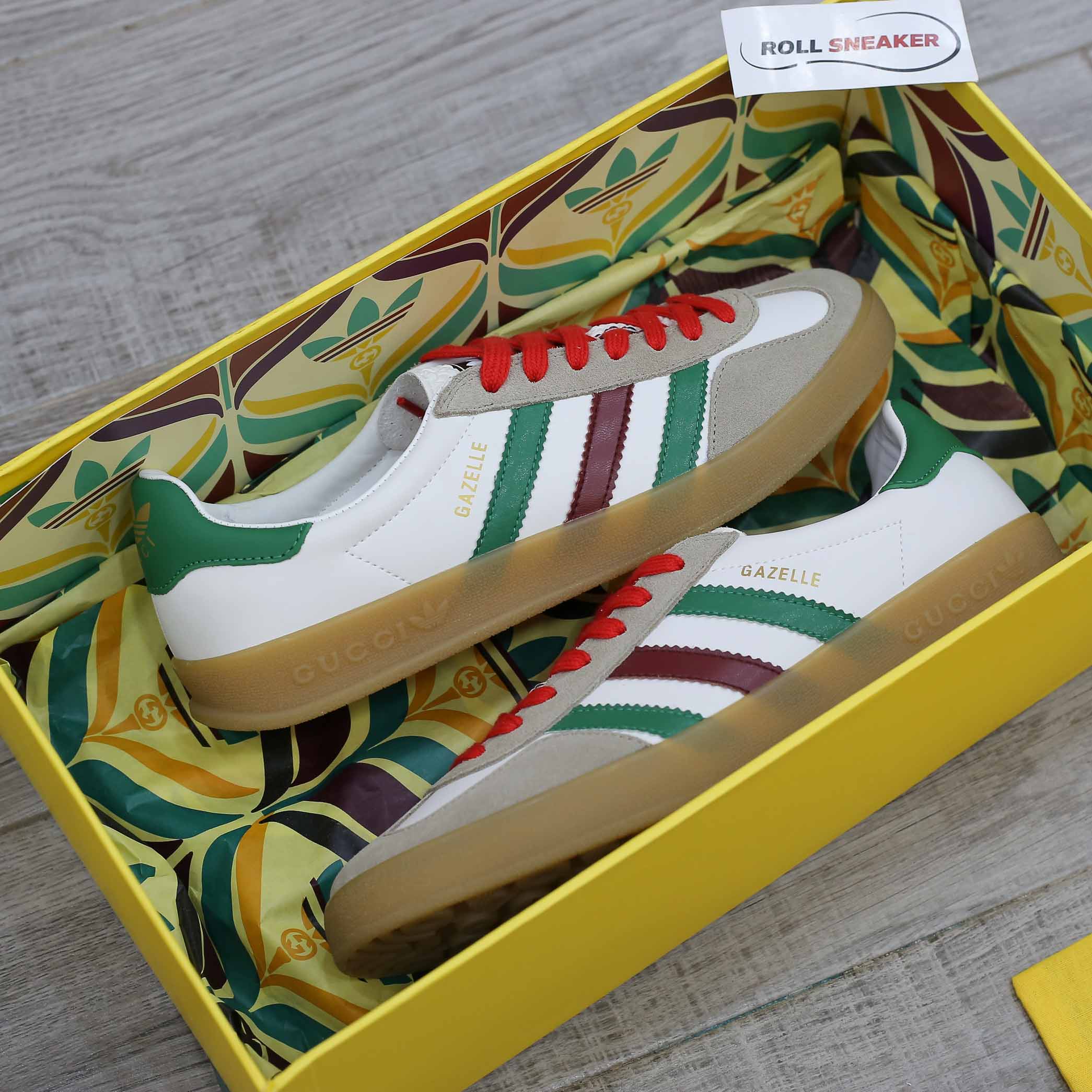 Adidas x Gucci Gazelle White Green Red Men’s