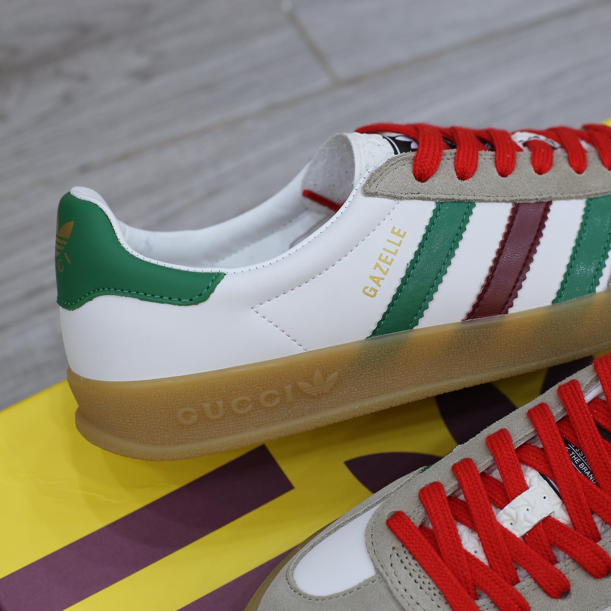 Adidas x Gucci Gazelle White Green Red Men’s