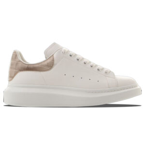 Alexander McQueen Oversized Sneaker 'White Beige Crocodile