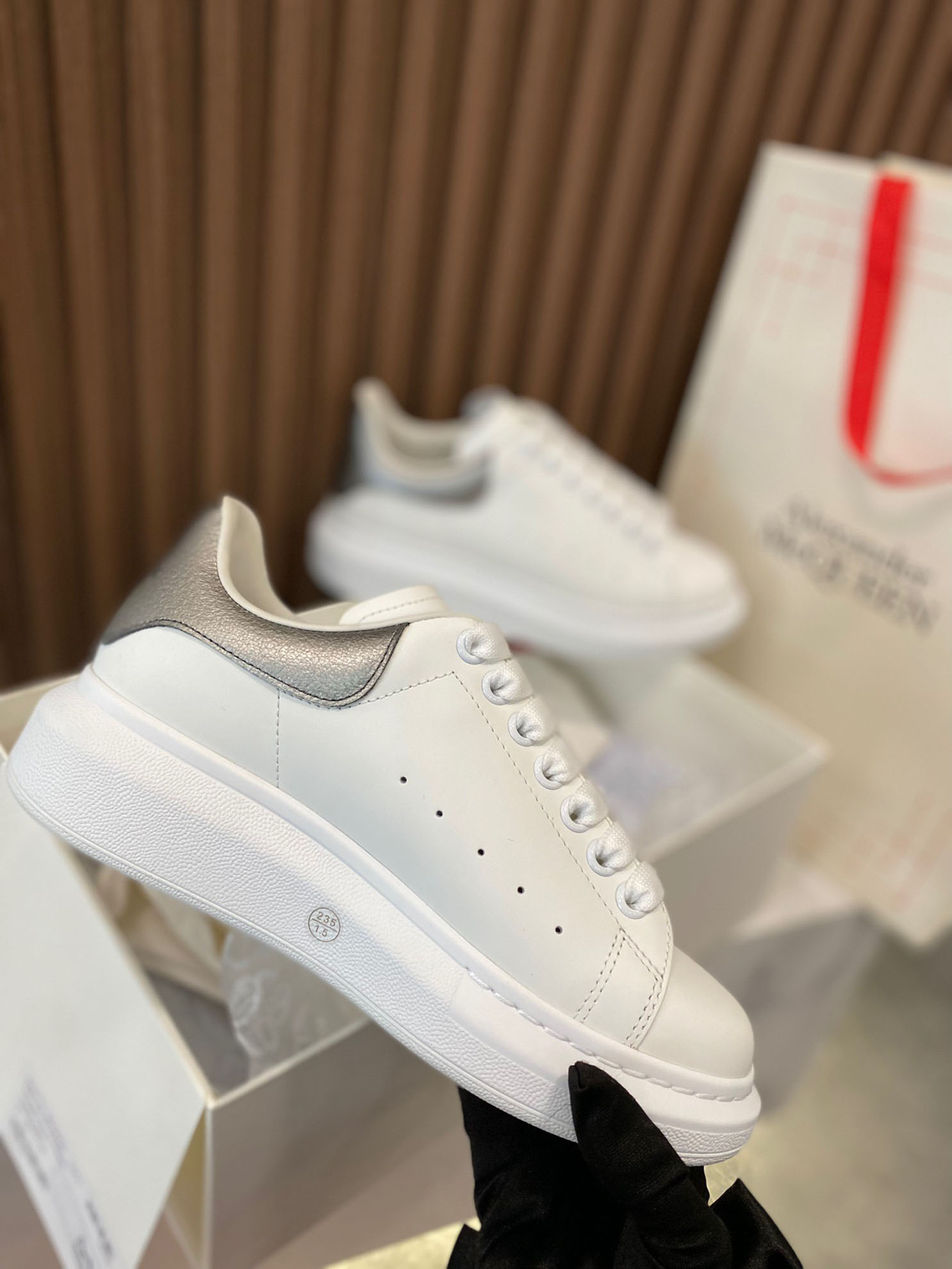 Alexander McQueen Oversole 'White Grey'