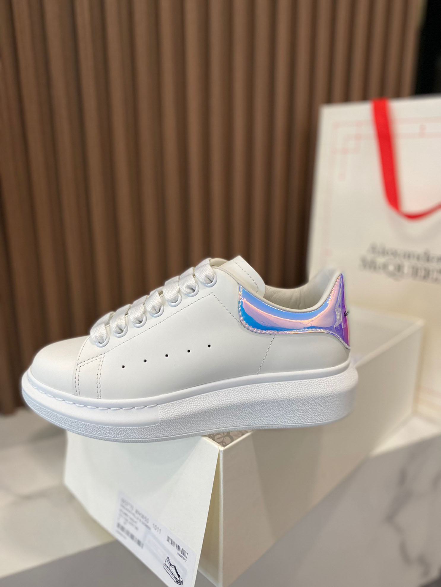 Alexander McQueen Trắng gót Multicolor