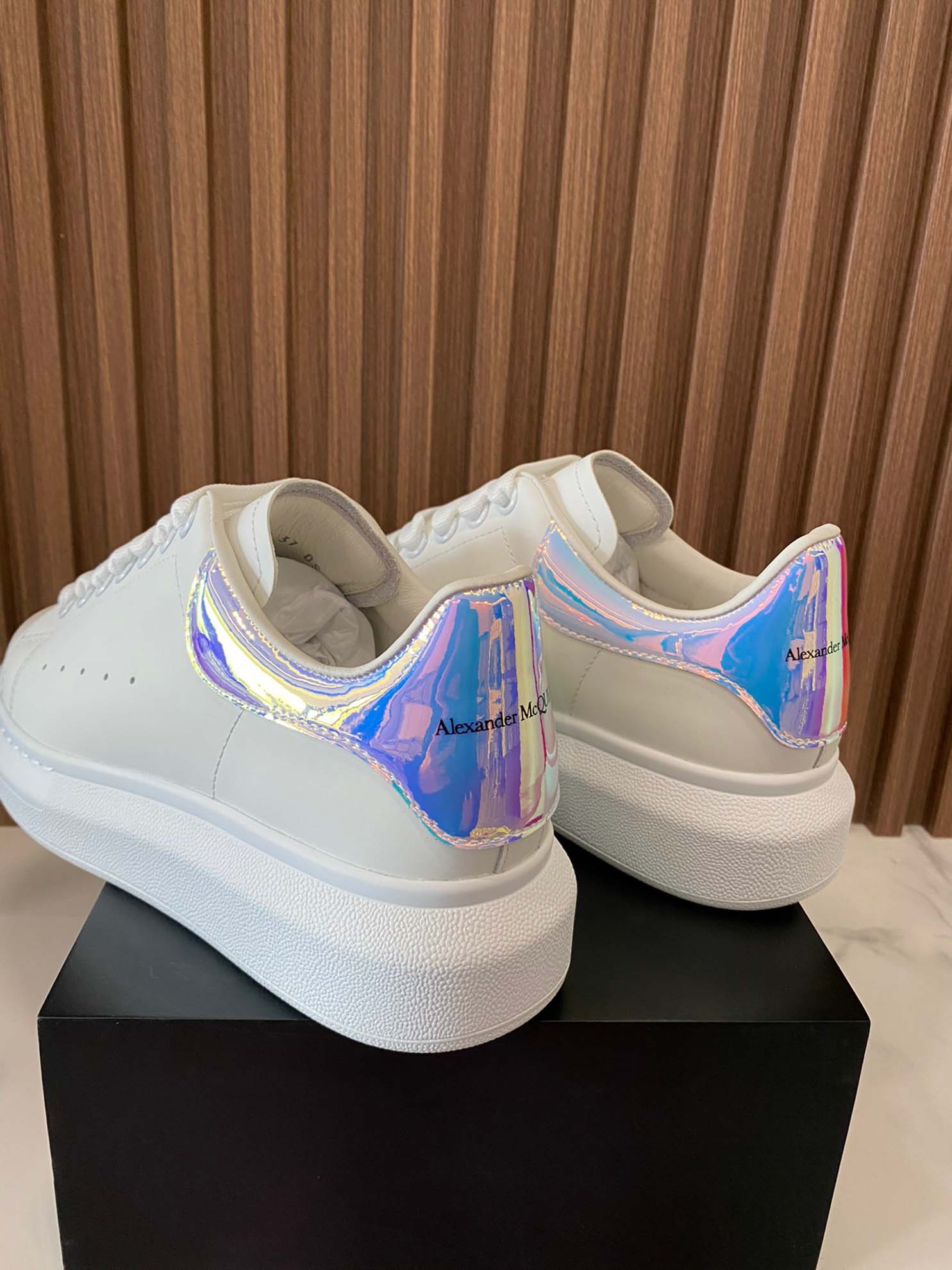 Alexander McQueen Trắng gót Multicolor