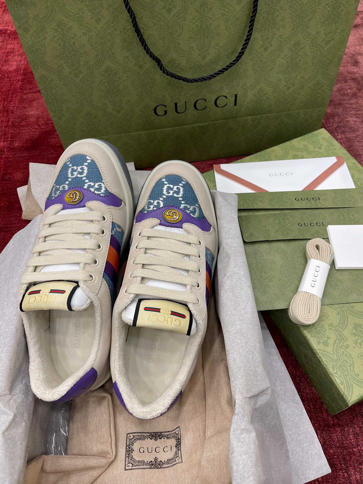 Gucci GG Screener blue denim purple