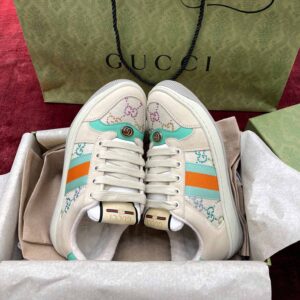 Gucci Screener monogram-print leather and canvas