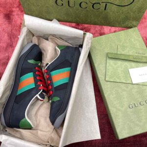 Gucci Screener Suede ‘Black Green’