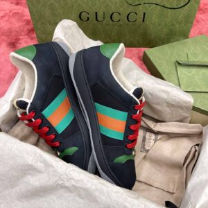 Gucci Screener Suede ‘Black Green’