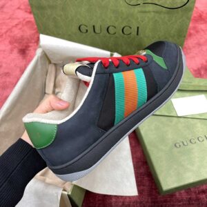 Gucci Screener Suede ‘Black Green’