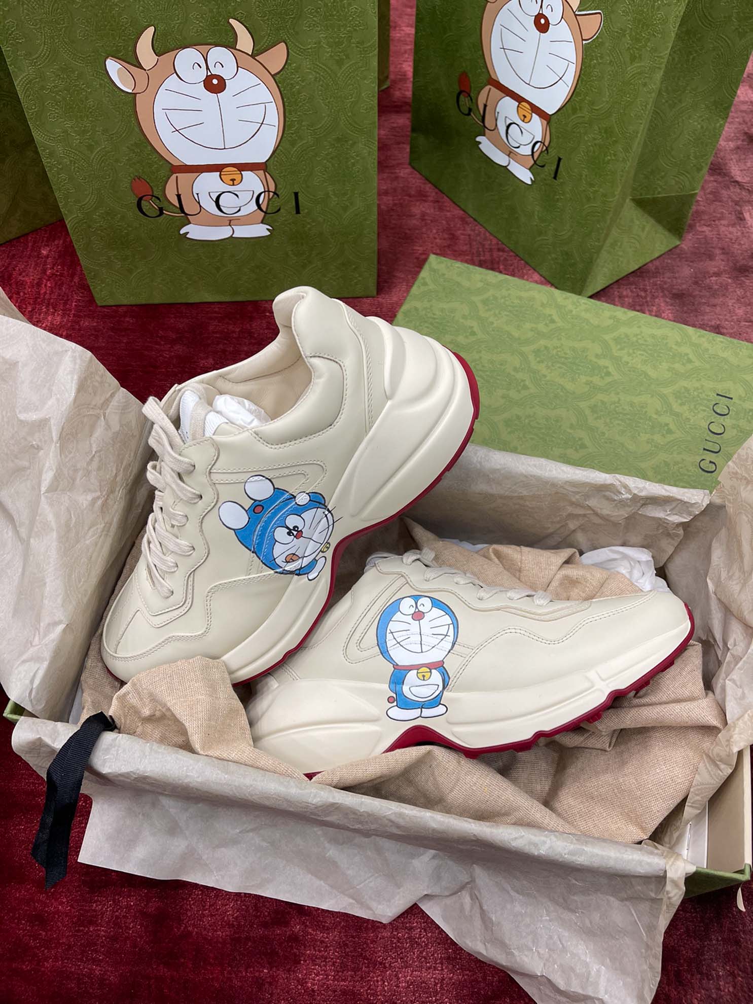 Gucci Wmns GG Rhyton Doraemon