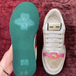 Gucci Wmns Screener ‘Distressed Pink Green’