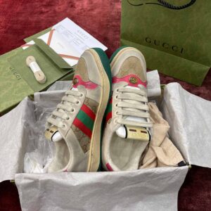 Gucci Wmns Screener ‘Distressed Pink Green’