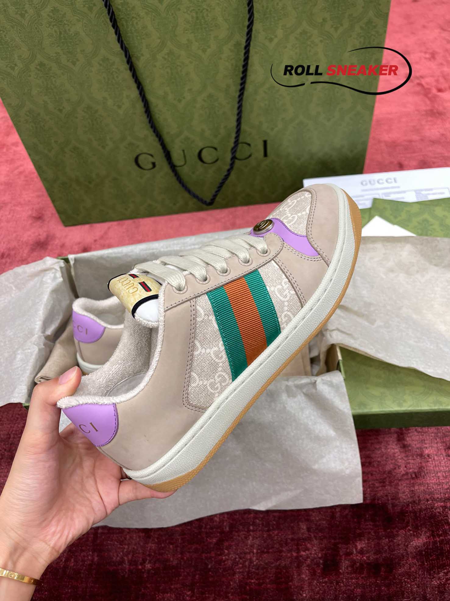 Gucci Wmns Screener ‘Pink Green Orange’ 