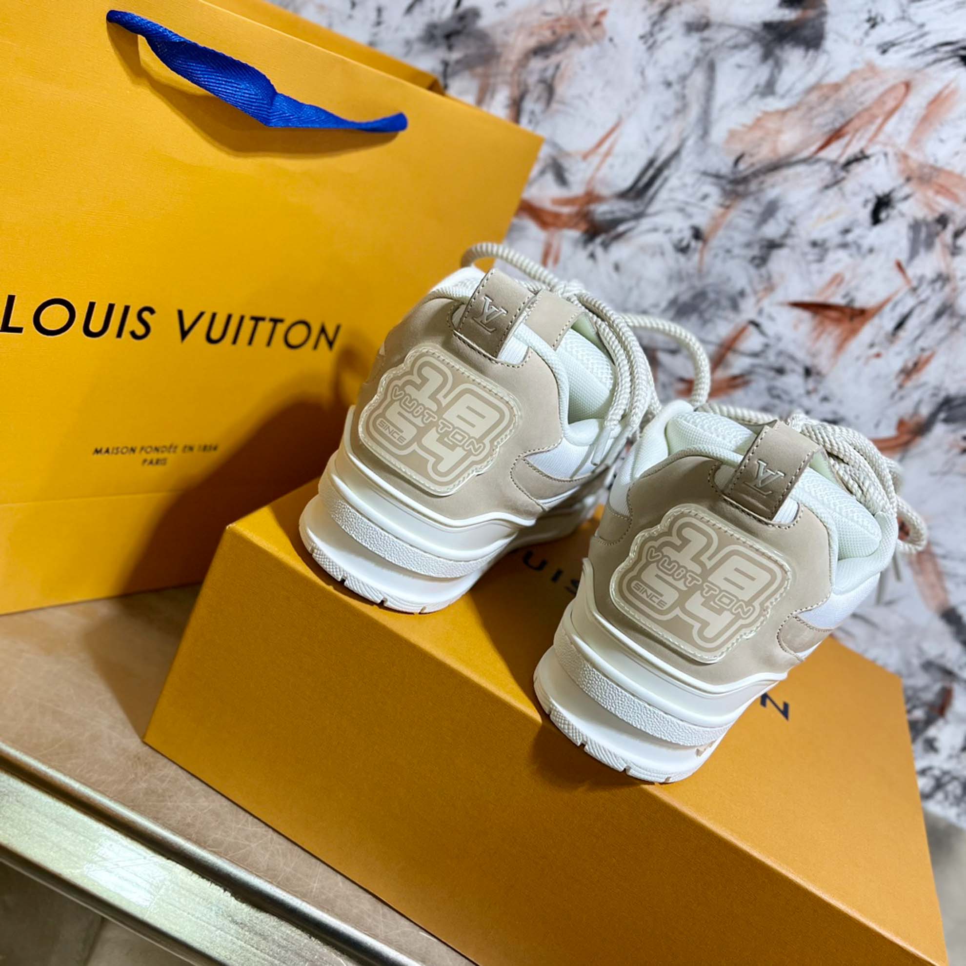 Louis Vuitton LV Skate Sneaker Beige White