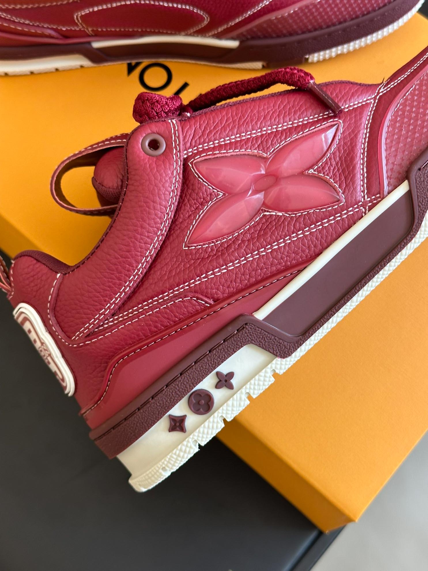 Louis Vuitton LV Skate Sneaker Bordeaux Red