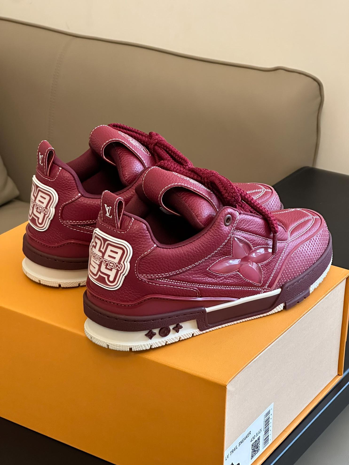 Louis Vuitton LV Skate Sneaker Bordeaux Red