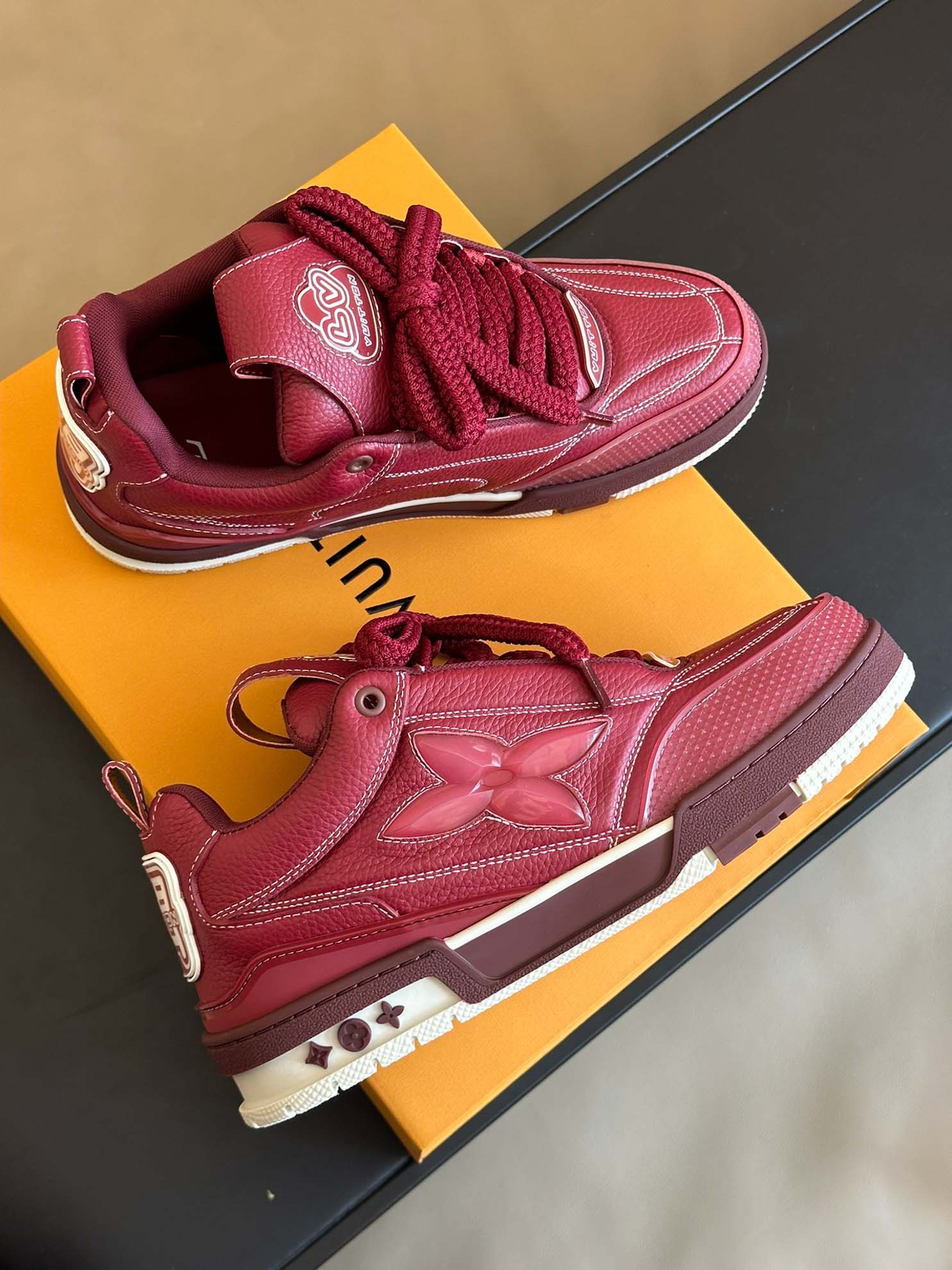 Louis Vuitton LV Skate Sneaker Bordeaux Red