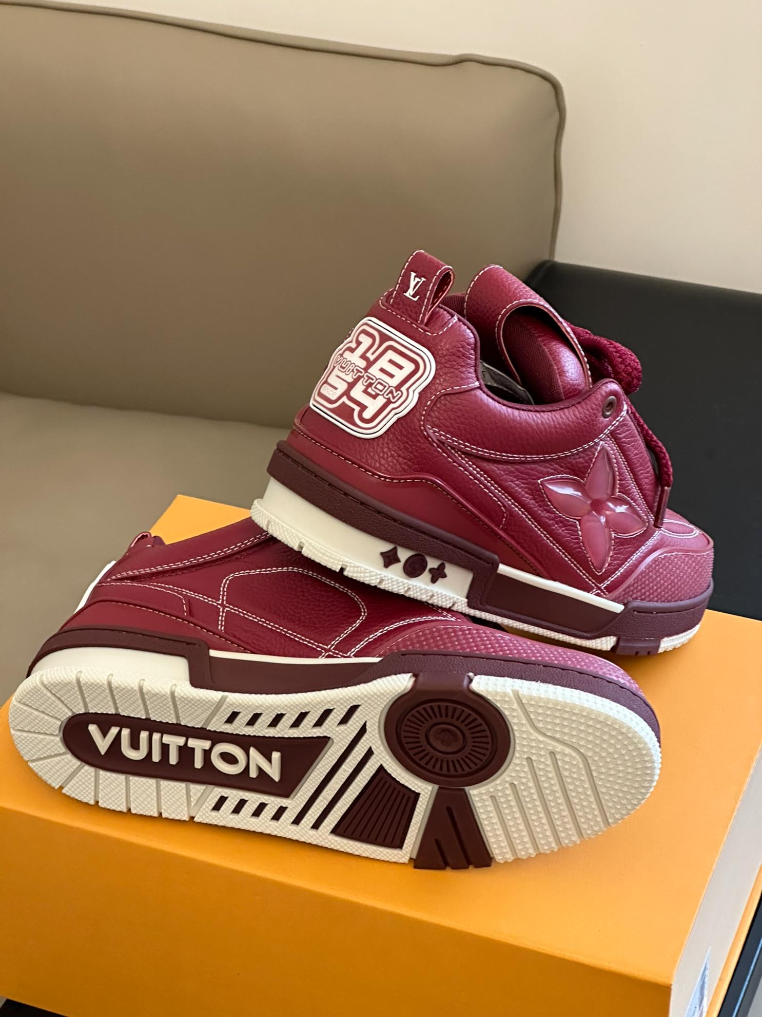 Louis Vuitton LV Skate Sneaker Bordeaux Red