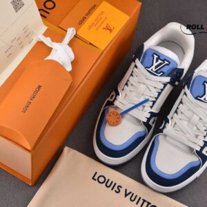 Louis Vuitton LV Trainer Blue Trơn 2023