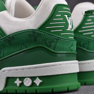 Louis Vuitton LV Trainer Green Monogram Denim