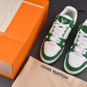 Louis Vuitton LV Trainer Green Monogram Denim