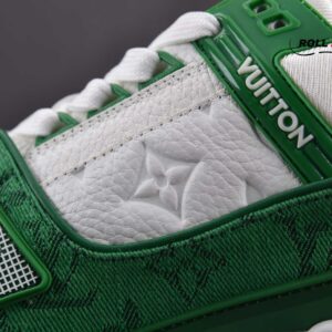 Louis Vuitton LV Trainer Green Monogram Denim