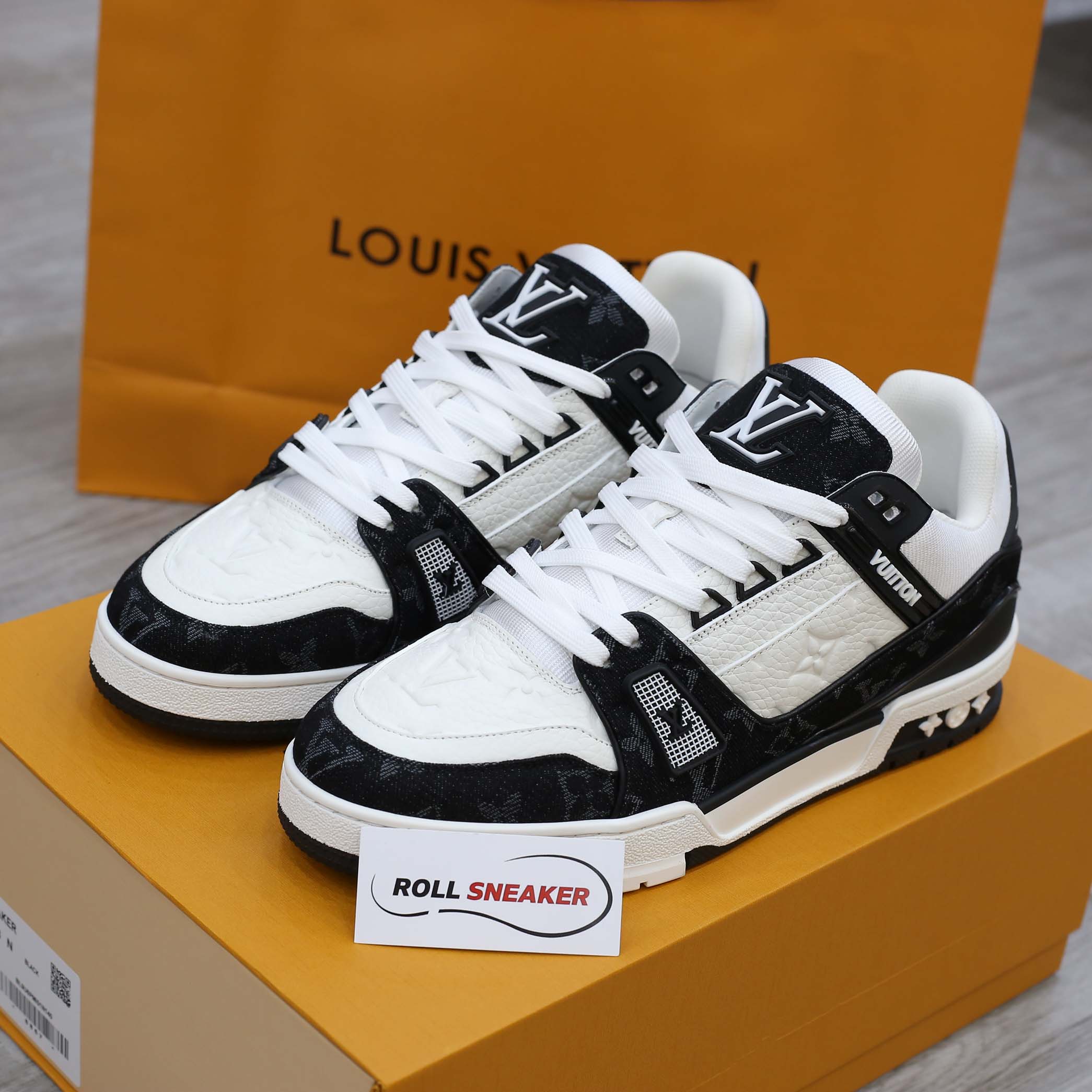 Louis Vuitton LV Trainer Monogram Denim Black 