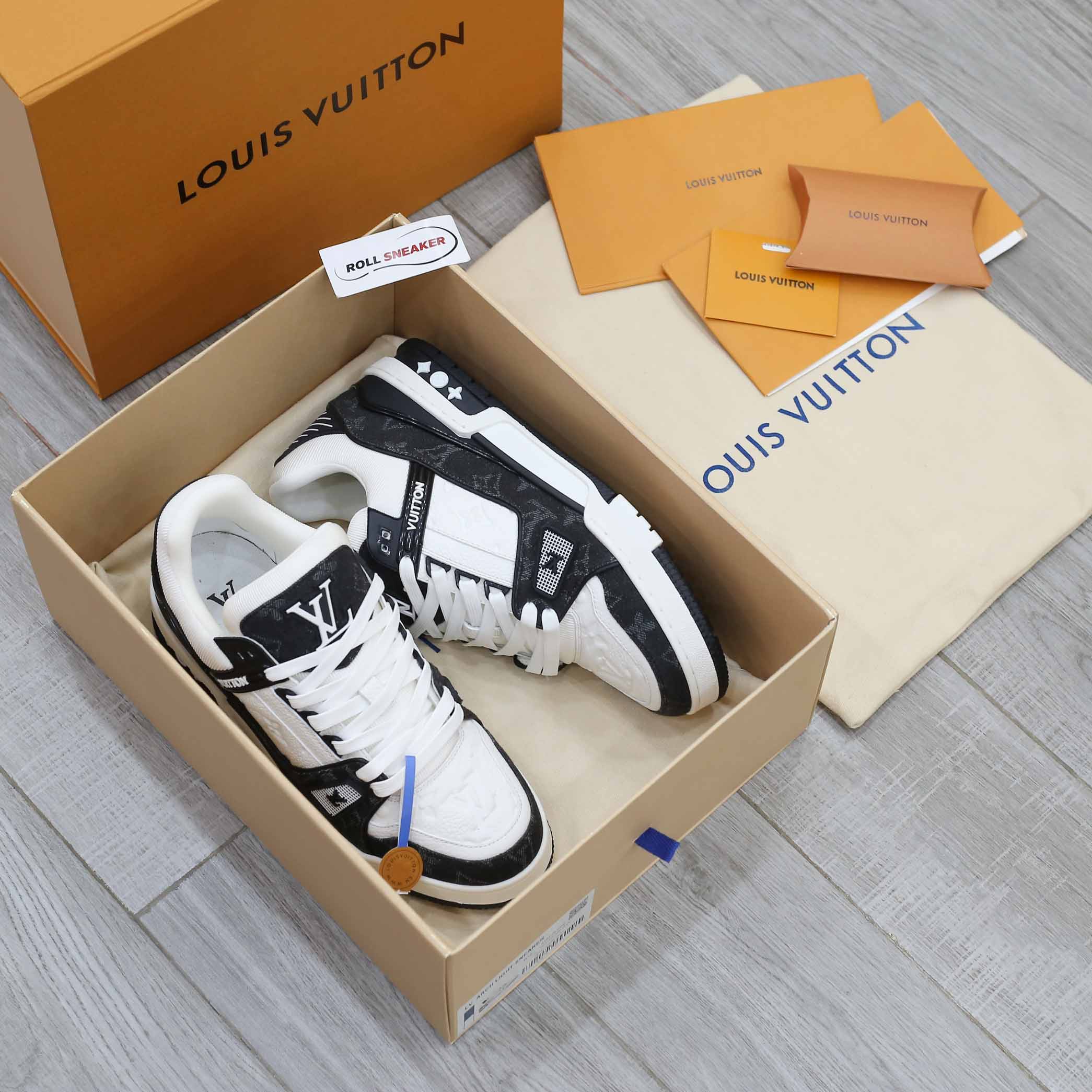 Louis Vuitton LV Trainer Monogram Denim Black 