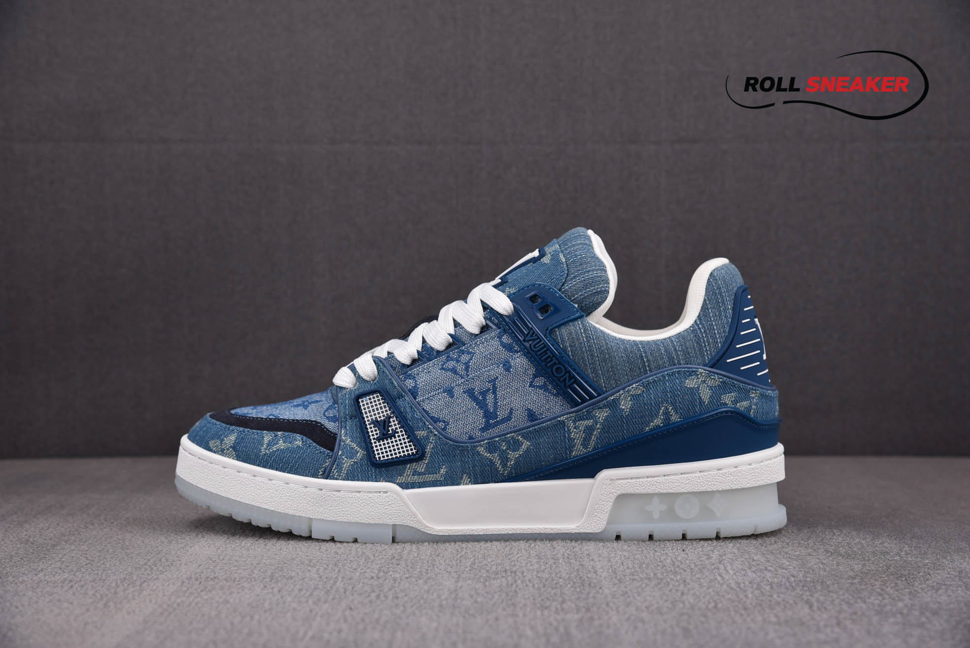 Louis Vuitton LV Trainer Monogram Denim Blue 