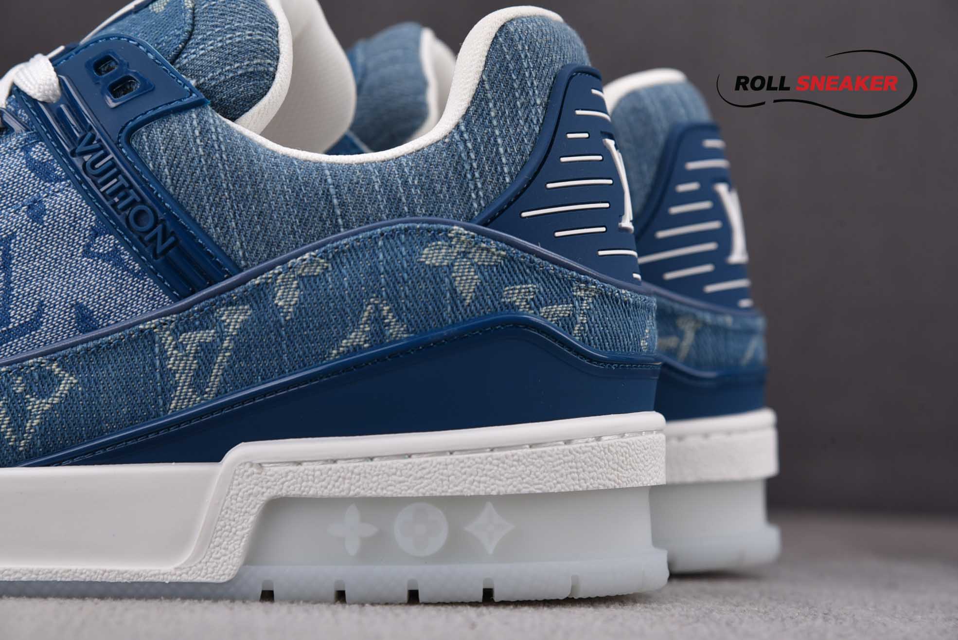 Louis Vuitton LV Trainer Monogram Denim Blue 