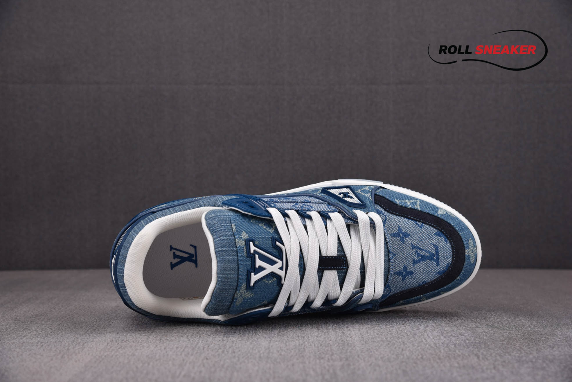 Louis Vuitton LV Trainer Monogram Denim Blue 