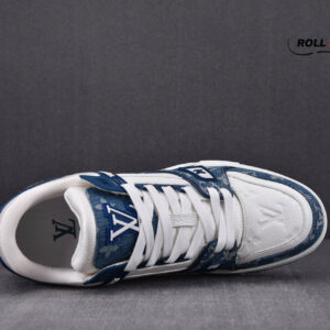 Louis Vuitton LV Trainer Monogram Denim White Blue