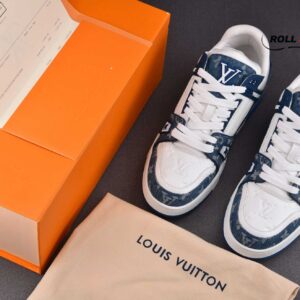 Louis Vuitton LV Trainer Monogram Denim White Blue