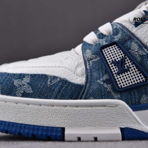 Louis Vuitton LV Trainer Monogram Denim White Blue