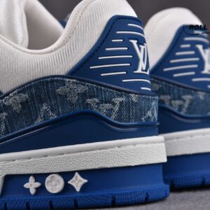 Louis Vuitton LV Trainer Monogram Denim White Blue