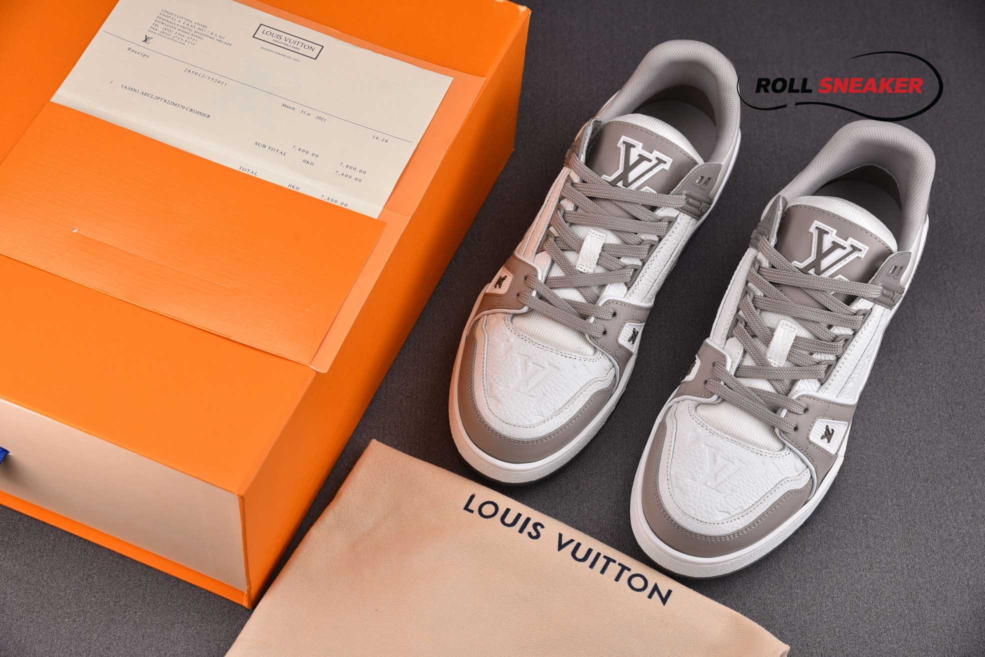 Louis Vuitton Lv Trainer Monogram Grey Xám 