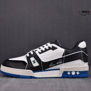 Louis Vuitton Lv Trainer White Black Blue