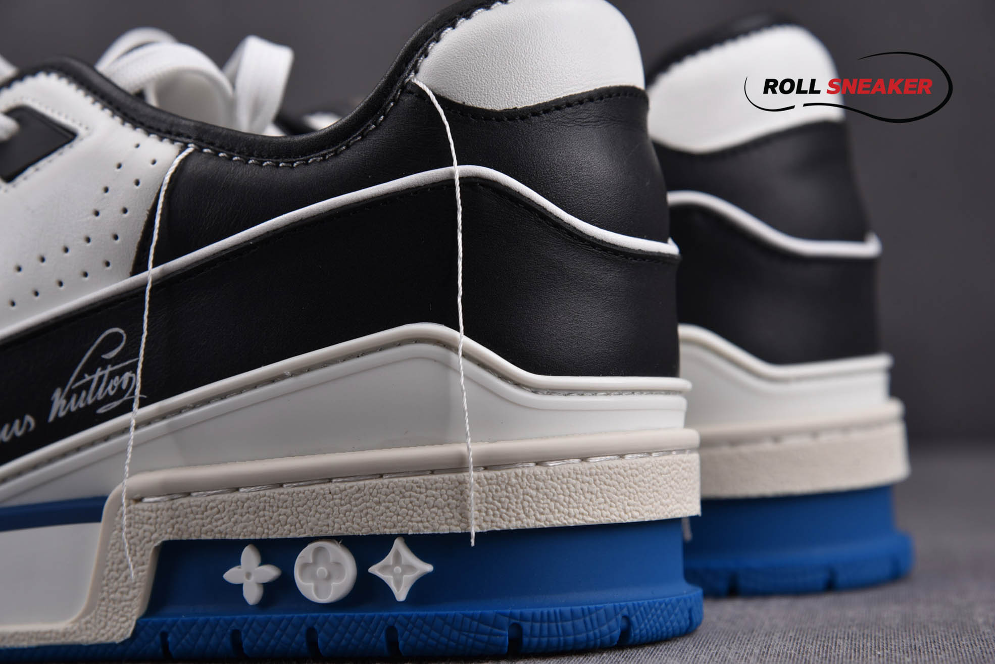 Louis Vuitton Lv Trainer White Black Blue 