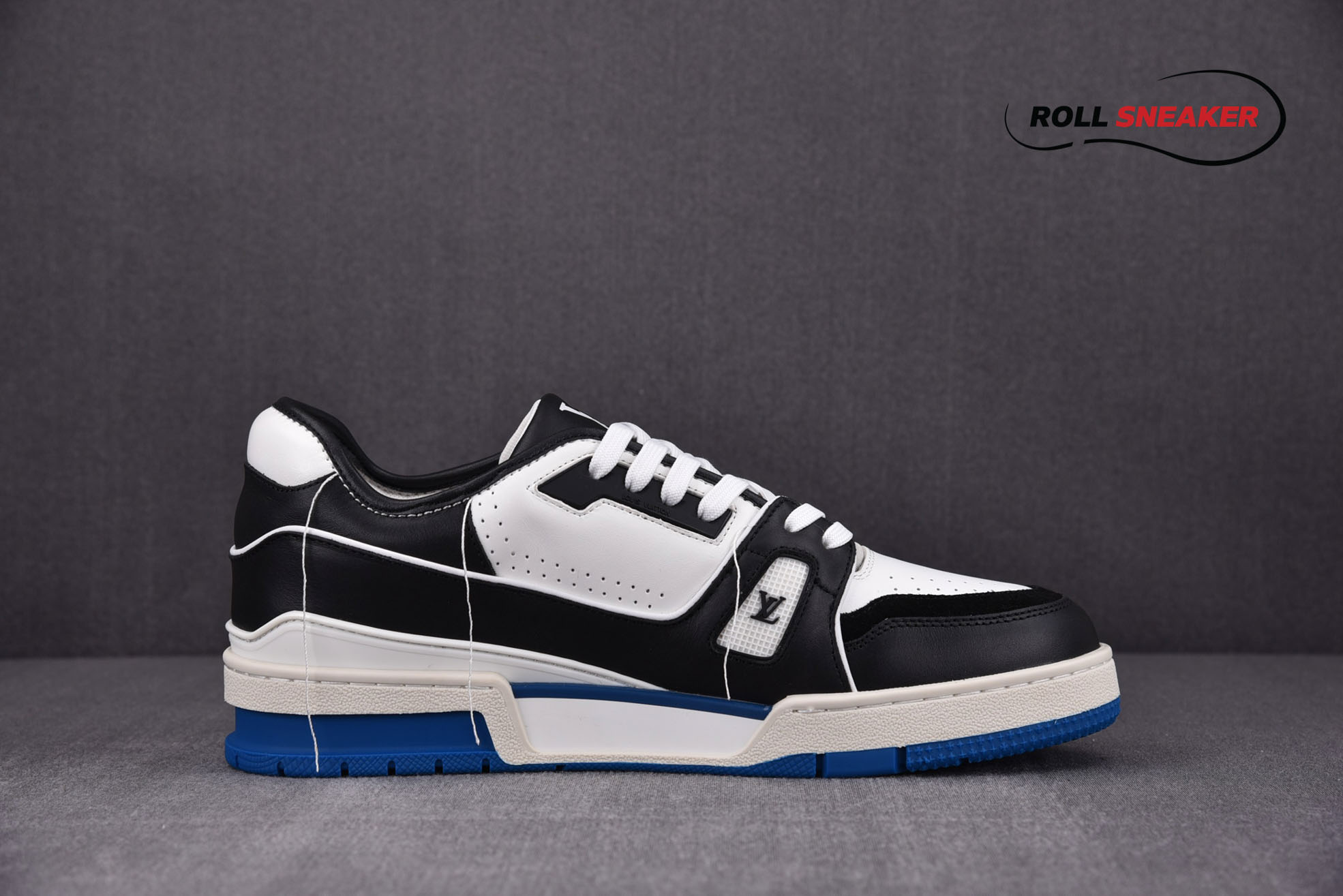 Louis Vuitton Lv Trainer White Black Blue 