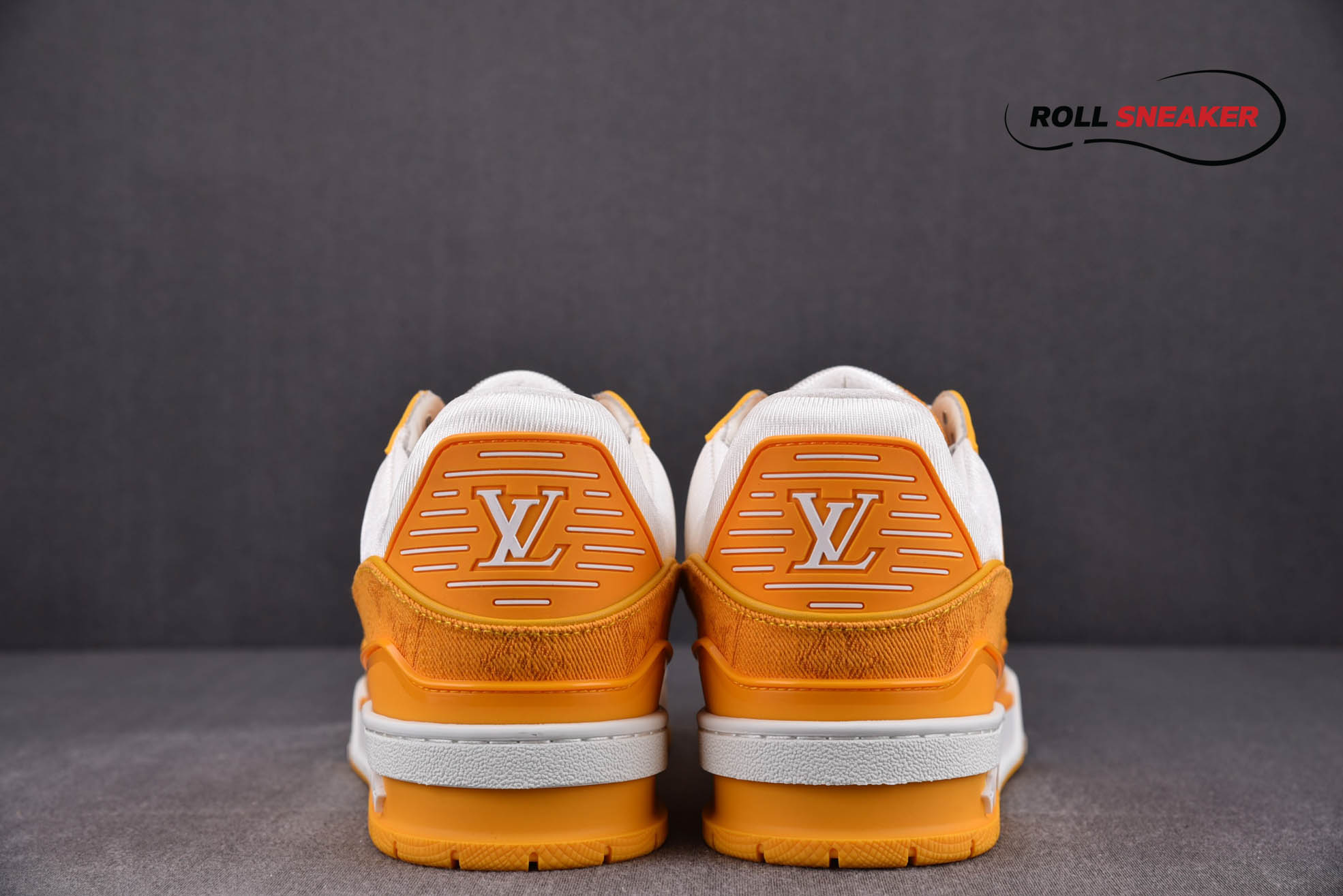 Louis Vuitton Lv Trainer Yellow Monogram Denim
