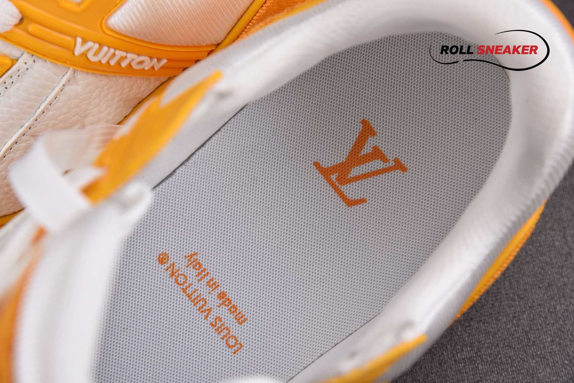 Louis Vuitton Lv Trainer Yellow Monogram Denim