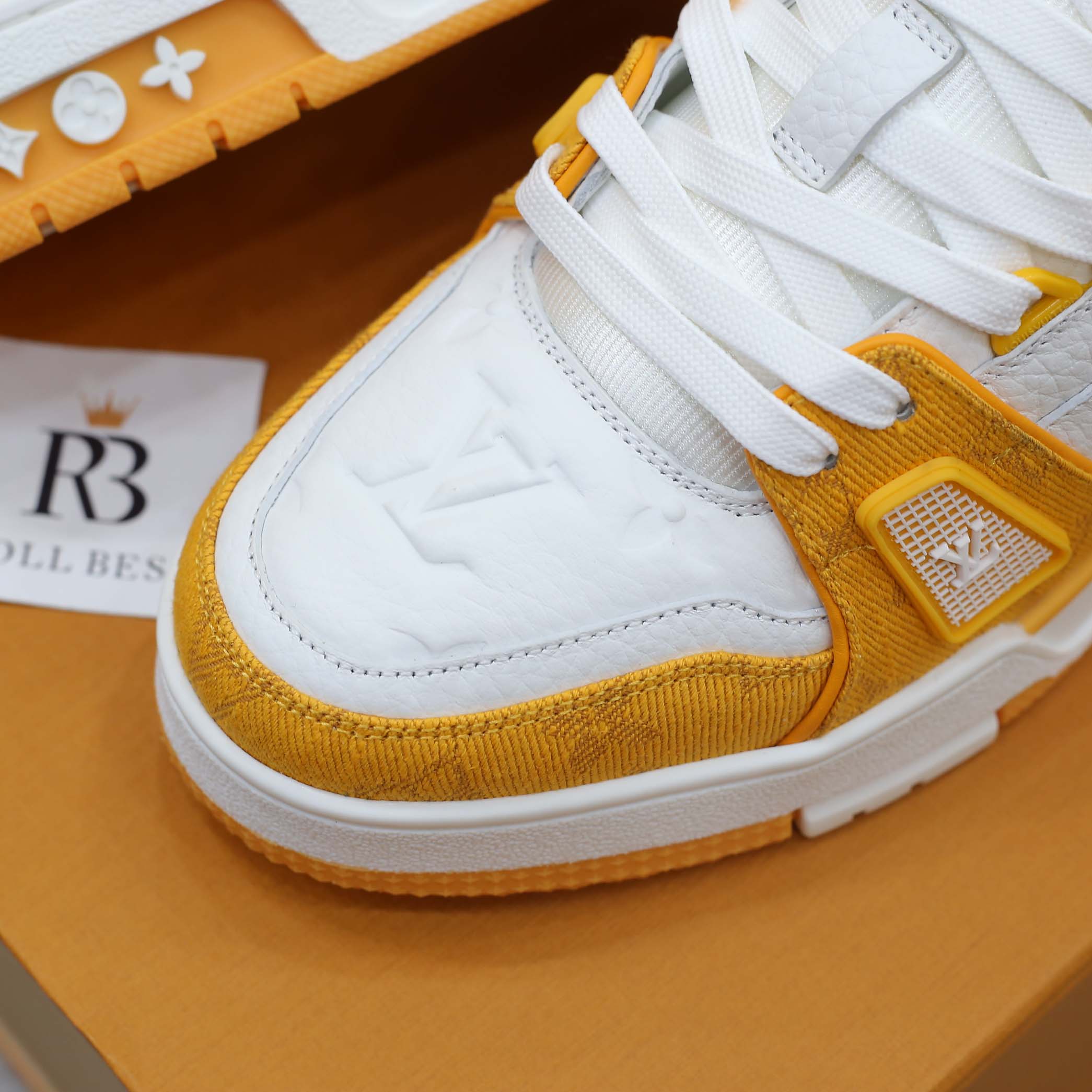 Louis Vuitton Lv Trainer Yellow Monogram Denim 