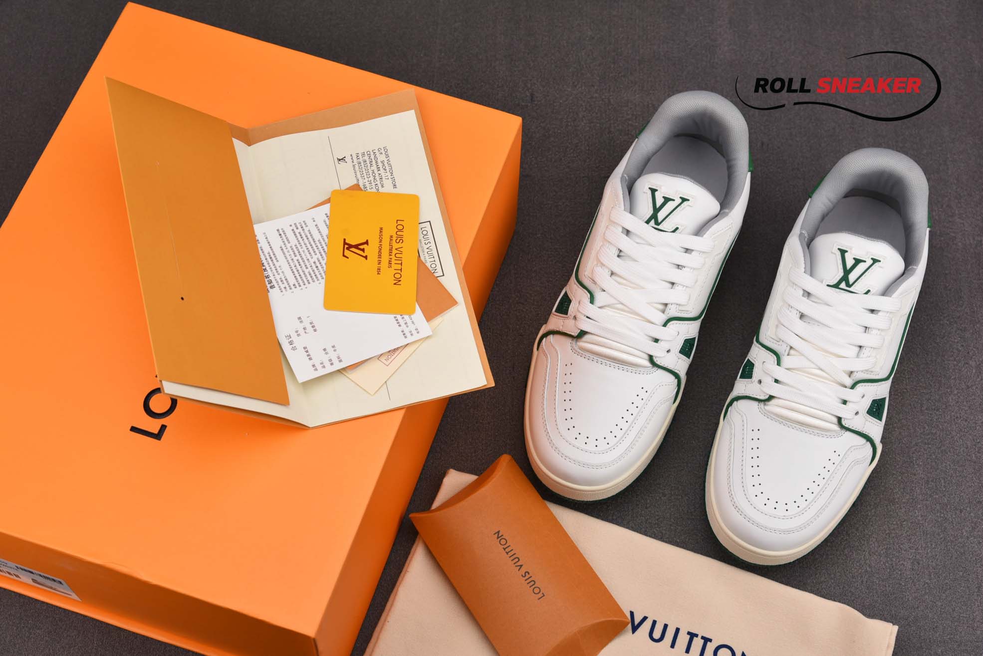 Louis Vuitton LV Trainers ‘White Green’ 