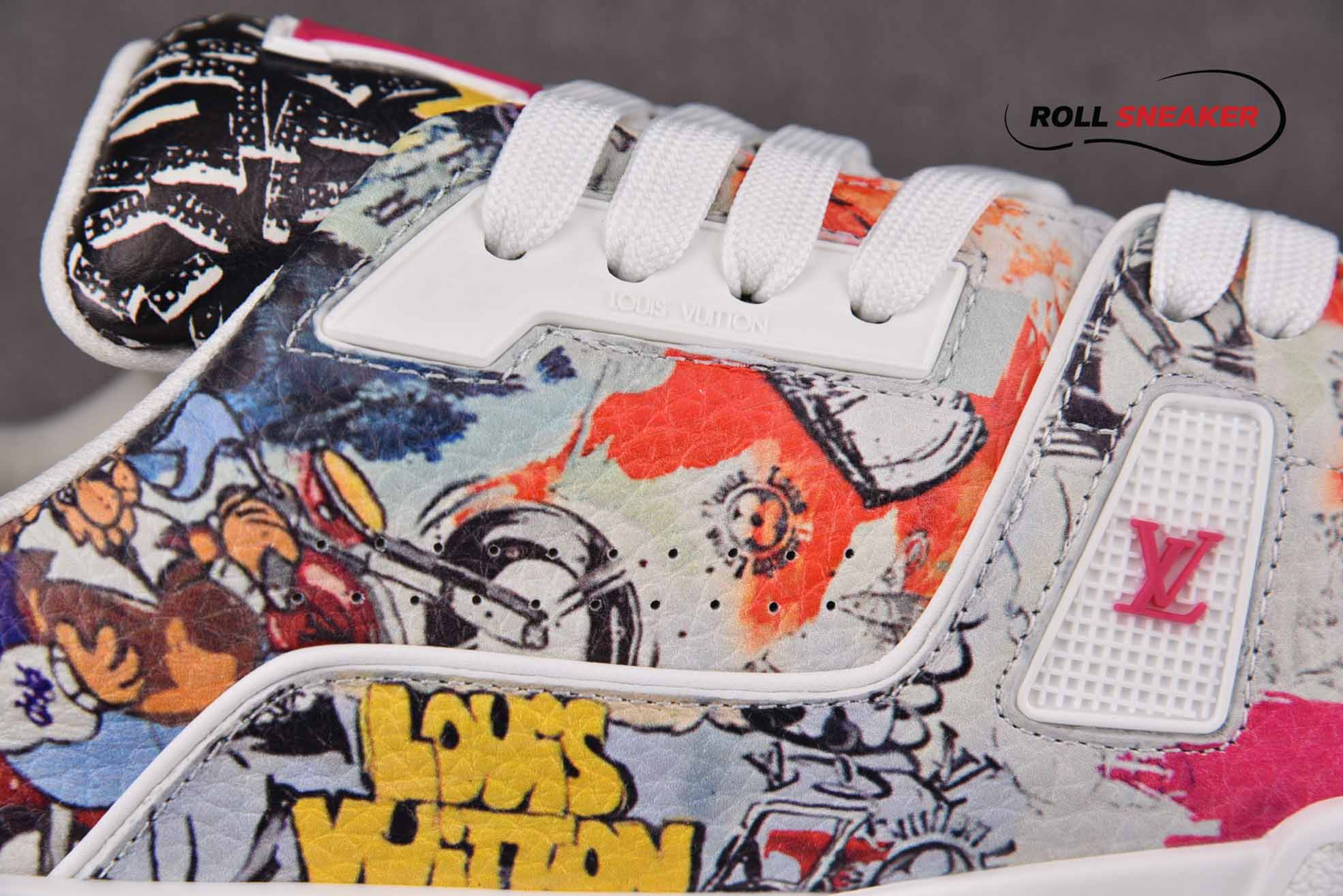 Louis Vuitton Trainer với Vintage Comics
