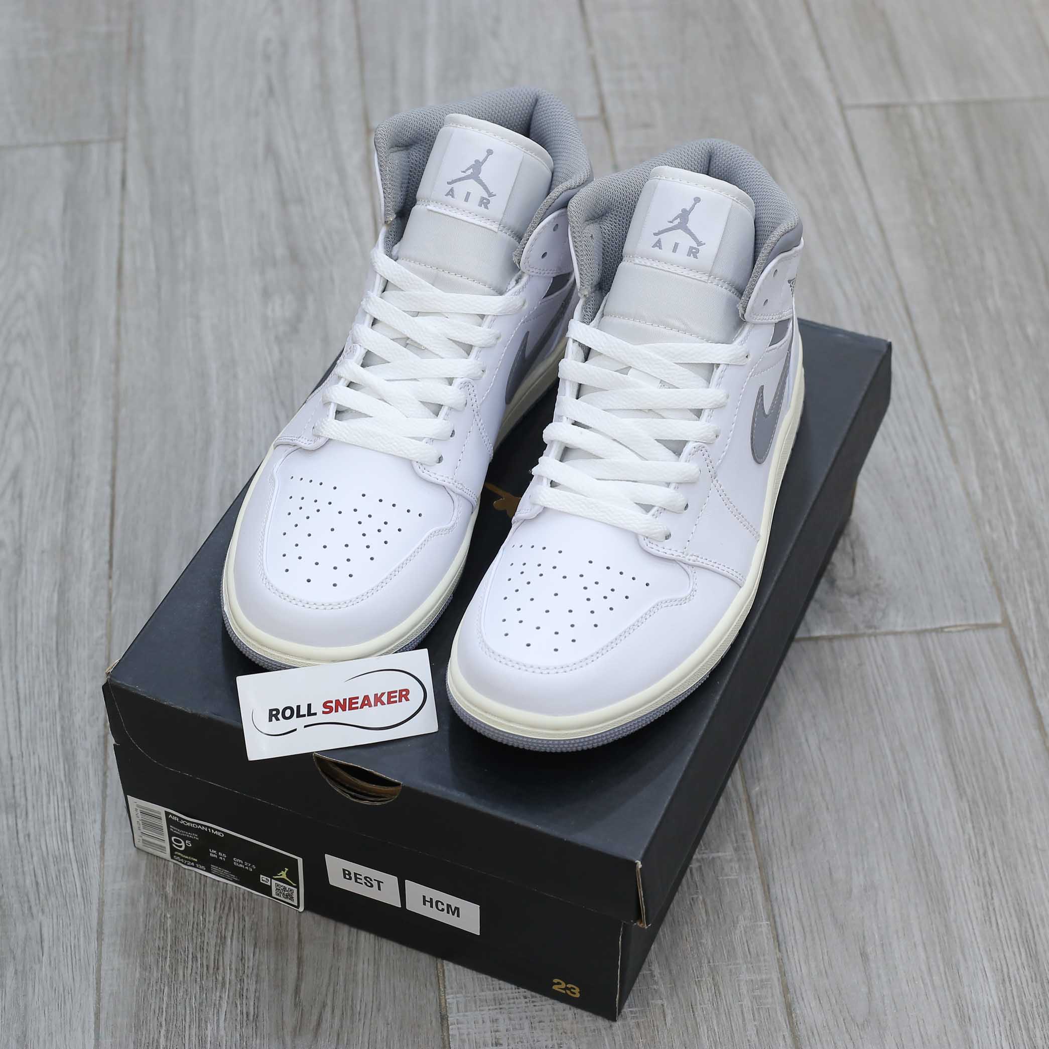 Nike Air Jordan 1 ‘Mid White Stealth’