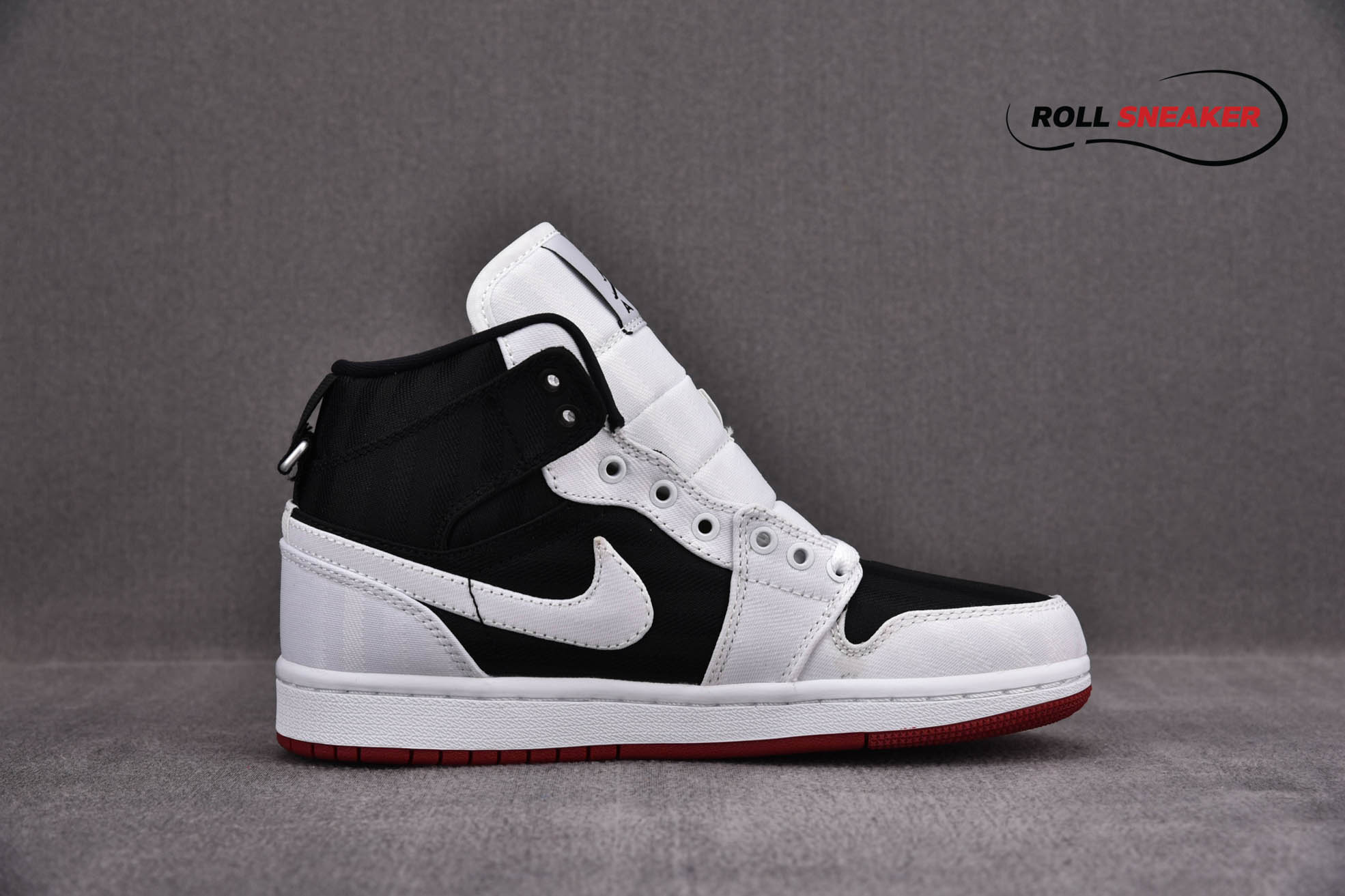 Nike Wmns Air Jordan 1 Mid SE Utility ‘White Black Gym Red’