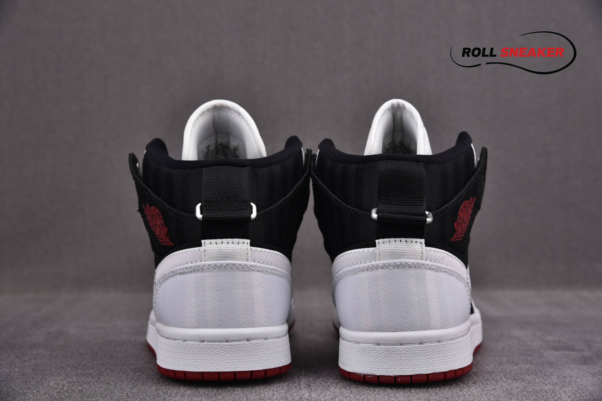 Nike Wmns Air Jordan 1 Mid SE Utility ‘White Black Gym Red’