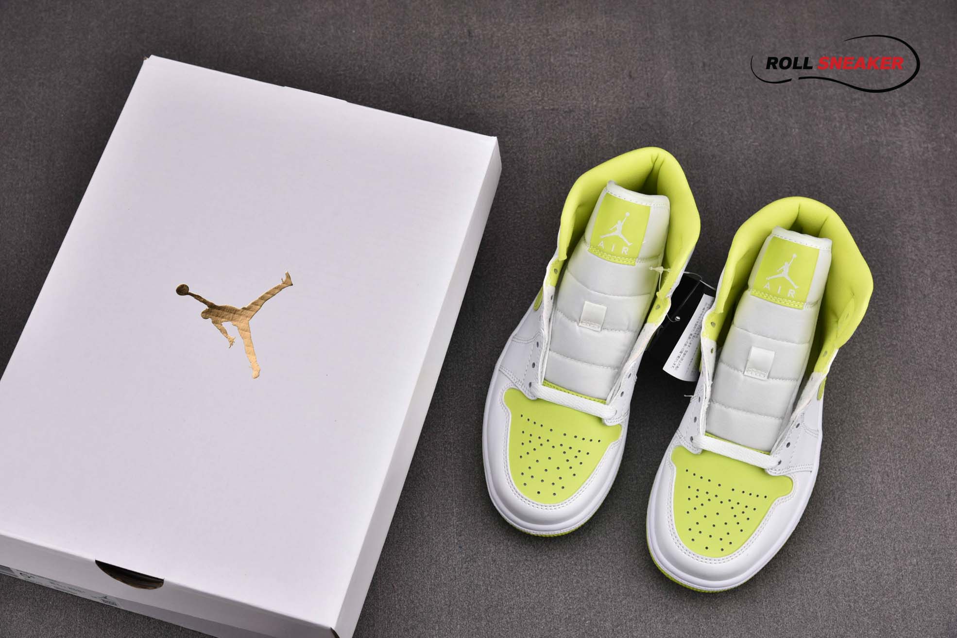 Nike Wmns Air Jordan 1 Mid 'White Lime'