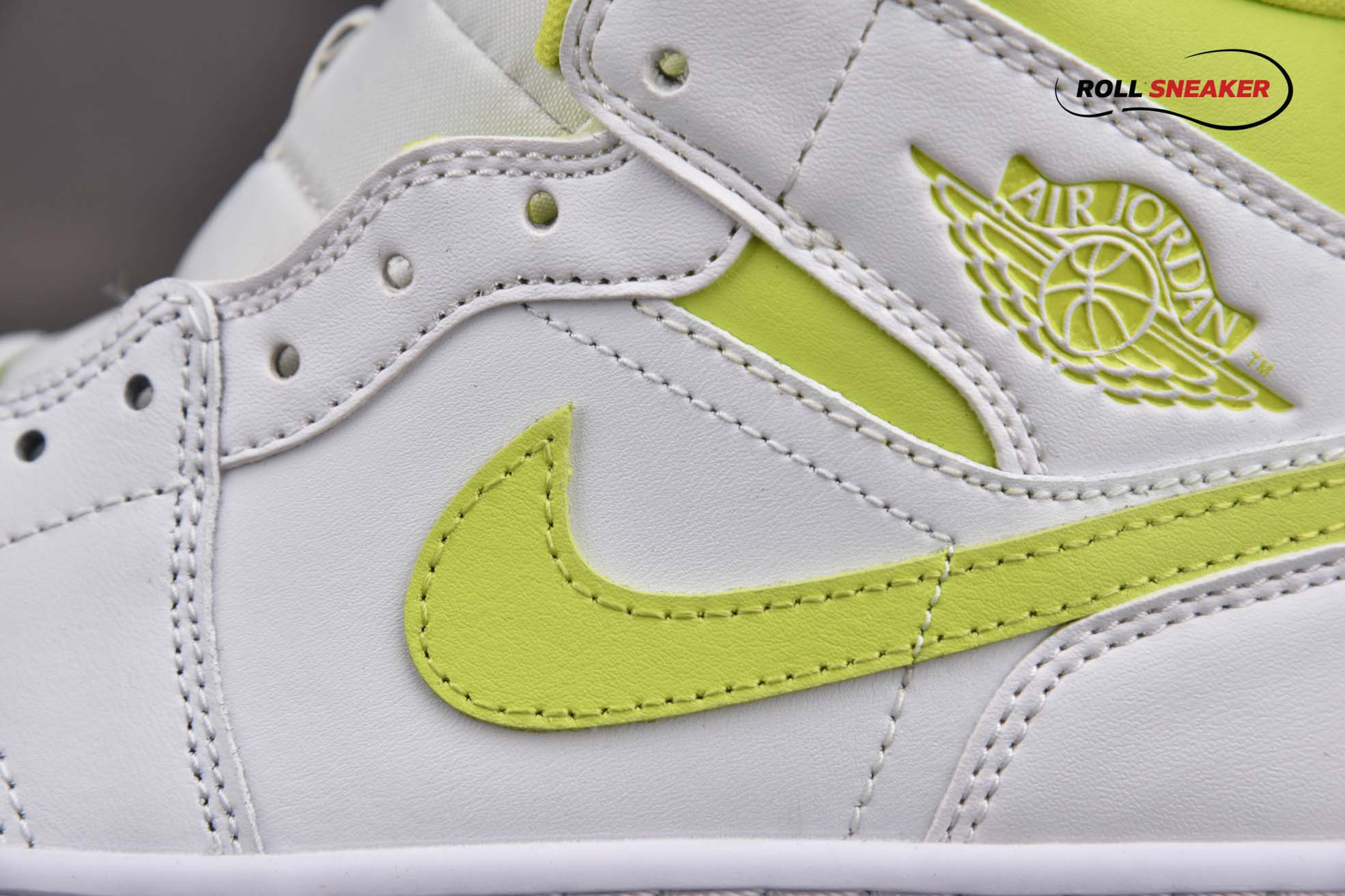 Nike Wmns Air Jordan 1 Mid 'White Lime'