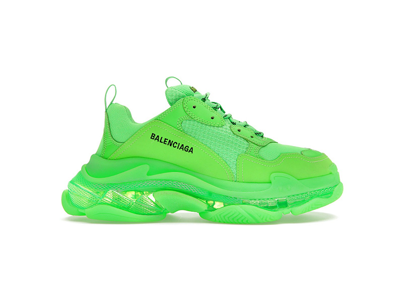 Balenciaga Triple S Neon Green Clear Sole